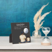 Vater Sohn Mond Botschaft Schild Fotoplatte (InSitu)