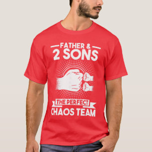 Väter Söhne 2 Das perfekte Chaoseam Vater Deutsche T-Shirt
