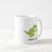 Vater & Son Dino Liebe - Personalisierte Familie Kaffeetasse (VorderseiteRechts)