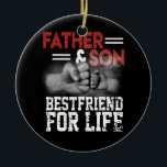 Vater Son Friends Fist Bump Vater Vatertag Keramik Ornament<br><div class="desc">Vater Son Friends Fist Bump Vater Vatertag Familiengeschenk. Perfektes Geschenk für Ihren Vater,  Mama,  Papa,  Männer,  Frauen,  Freunde und Familienmitglieder am Erntedank Tag,  Weihnachten,  Muttertag,  Vatertag,  4. Juli,  1776 Unabhängiger Tag,  Veteranen Tag,  Halloween,  Patrick's Day</div>
