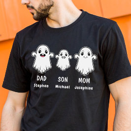 Vater Son und Mama 3 Person Ghost Familie Hallowee T-Shirt