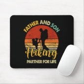 Vater Son Wanderpartner für das Leben Spaß Vater V Mousepad (Mit Mouse)