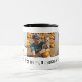 Vater Son's Hero Daughter Foto der ersten Liebe  Tasse (Zentrum)