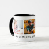 Vater Son's Hero Daughter Foto der ersten Liebe  Tasse (Vorderseite Links)