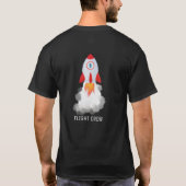 Vater Space Birthday Flight Crew T - Shirt (Rückseite)
