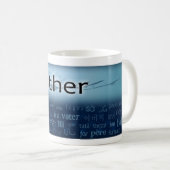 "Vater - Sprachen Kaffeetasse (VorderseiteRechts)