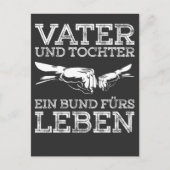 Vater Spruch Eltern Kind Postkarte (Vorderseite)