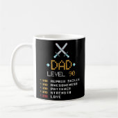 Vater-Stats Pixel-Arcade-Spielfigur Stufe 90  Kaffeetasse (Links)