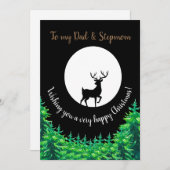 Vater + StepMom Moonlit Stag Weihnachten (Vorne/Hinten)