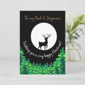Vater + StepMom Moonlit Stag Weihnachten (Stehend Vorderseite)