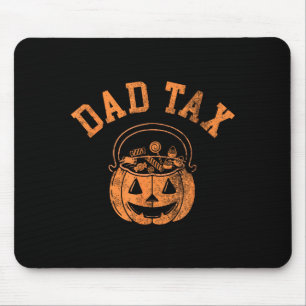 Vater Steuer Halloween Streich oder Saßigkeit Kürb Mousepad