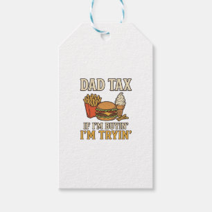 Vater Steuer Lustig Fast Food Vater Zitat Vektor D Geschenkanhänger