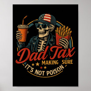 Vater Steuer Lustig Vatertag & 4. Juli  Poster
