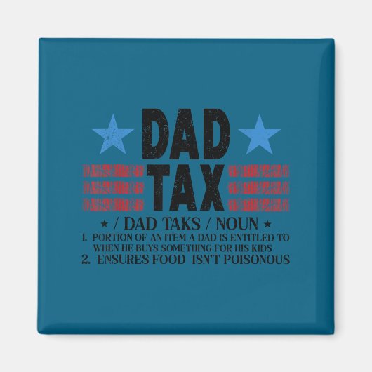 Vater Steuer Lustige Definition Vater Design Magnet (Vorne)