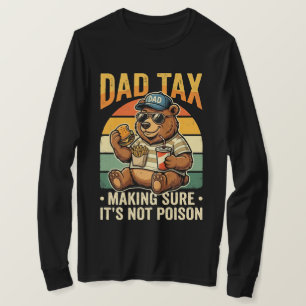 Vater Steuer Lustiger Bär Vater Humor Design T-Shirt