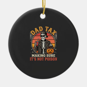Vater Steuer Skelett Halloween Süßigkeiten Vektor  Keramik Ornament