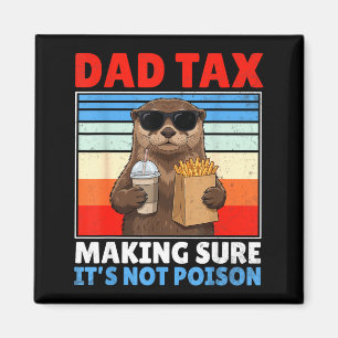 Vater-Steuer sorgt dafür, dass lustiger Retro-Vate Magnet