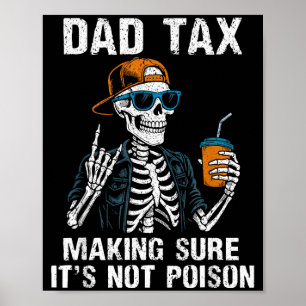 Vater Steuer sorgt dafür, dass nicht Gift lustiger Poster