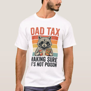 Vater Steuer Waschbär Vintage Lustiges Vater Shirt