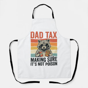 Vater Steuer Waschbär Vintage Lustiges Vater Shirt Schürze