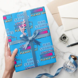 Vater-Storys Laden Bitte warten Geschenkpapier
