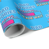 Vater-Storys Laden Bitte warten Geschenkpapier (Rolleneckpunkt)
