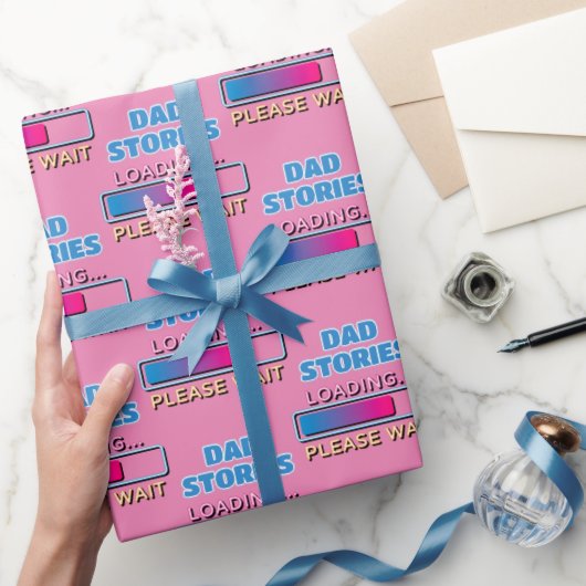 Vater-Storys Laden Bitte warten Geschenkpapier (Schenken)
