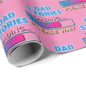 Vater-Storys Laden Bitte warten Geschenkpapier (Rolleneckpunkt)