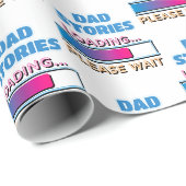 Vater-Storys Laden Bitte warten Geschenkpapier (Rolleneckpunkt)