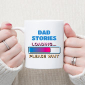 Vater-Storys Laden Bitte warten Kaffeetasse