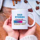 Vater-Storys Laden Bitte warten Kaffeetasse