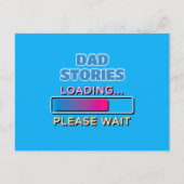 Vater-Storys Laden Bitte warten Postkarte (Vorderseite)