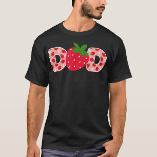 Vater Strawberry Erstgeburt Familie Funny Strawbe T-Shirt