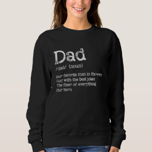 Vater Substantiv Definition Übereinstimmung Famili Sweatshirt