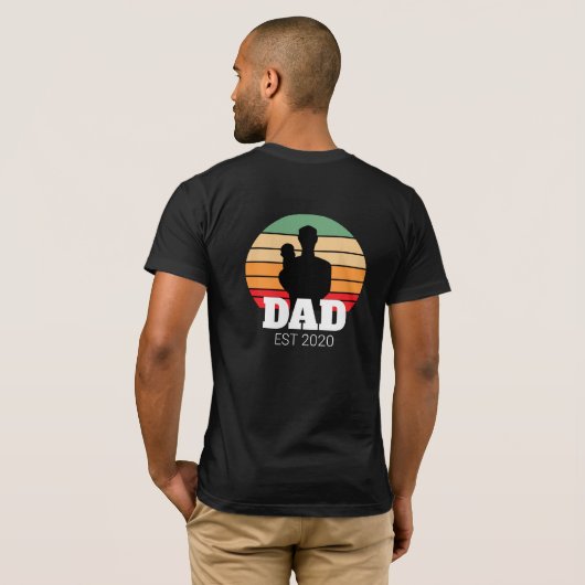 Vater Sunset Silhouette Est T-Shirt (Schwarz voll)
