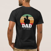 Vater Sunset Silhouette Est T-Shirt (Rückseite)