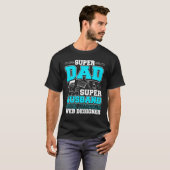 Vater Super Phantastisch Web Er T-Shirt (Vorne ganz)