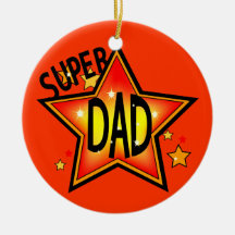 Vater Super Star Weihnachtsschmuck