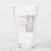 Vater Superheld Comic Sprechblasen Foto Glas (Rückseite)
