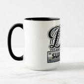 Vater Superheld Tasse (Links)