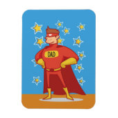 Vater Superhero am Vatertag Magnet (Vertikal)