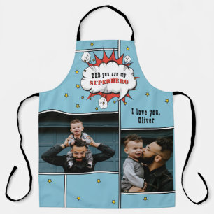 Vater Superhero Comic Sprechblase 2 Foto Schürze