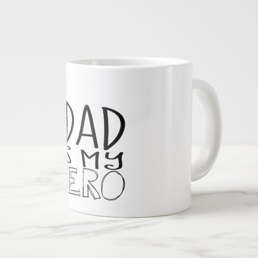 Vater Superhero Tasse (Vorderseite Rechts)