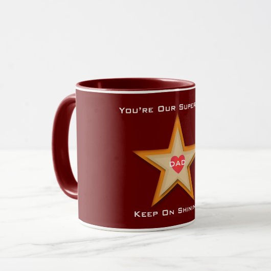Vater Superstar Tasse (Vorderseite Links)
