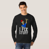 VATER T - Shirt 'I FIX STUFF' Handyman T-Shirts (Vorne ganz)