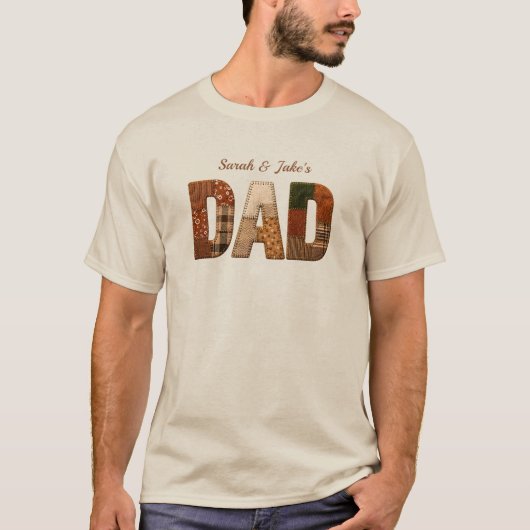 Vater T-Shirt mit individuellem Design - Geschenk (Vorderseite)