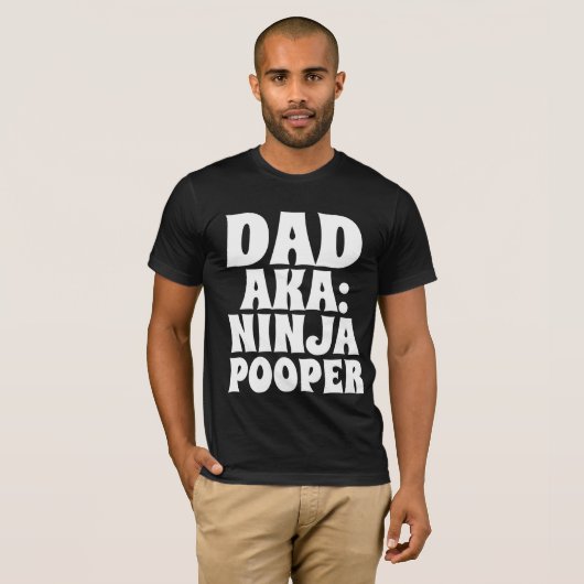 VATER T - SHIRT NINJA POOPER FUNNY (Vorne ganz)