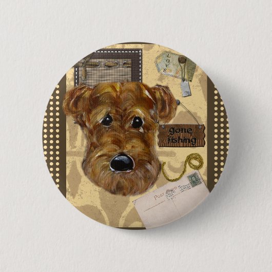 VATER-TAG AIREDALE BUTTON (Vorderseite)