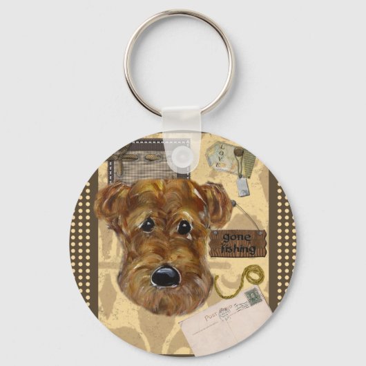 VATER-TAG AIREDALE SCHLÜSSELANHÄNGER (Vorderseite)
