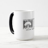 Vater-Tag-Barcode-Kaffeetasse Verwandlungstasse (Vorderseite Links)